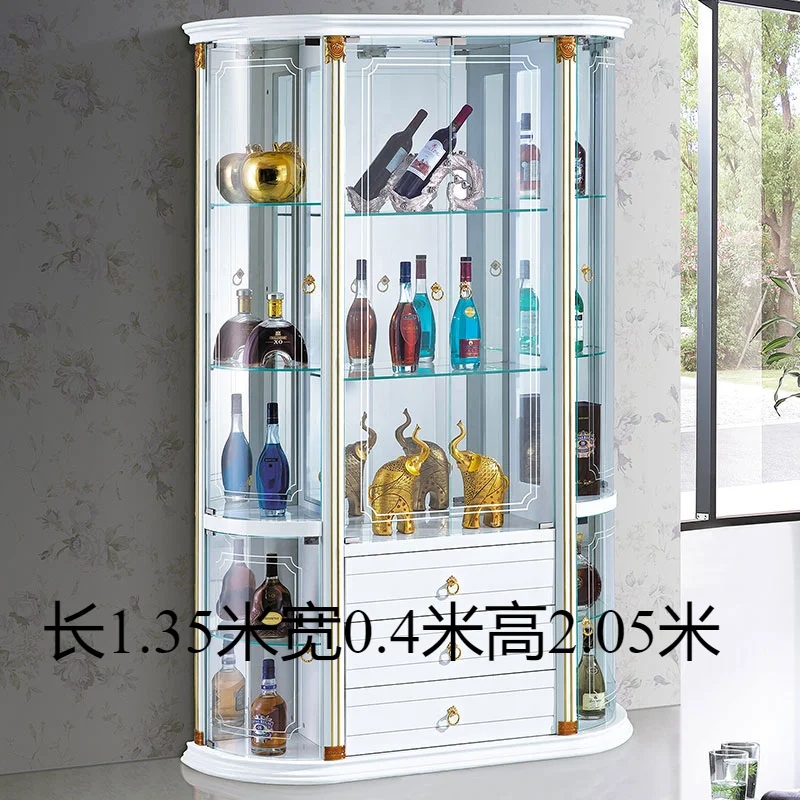 European-Style Glass Wine Cabinet 16