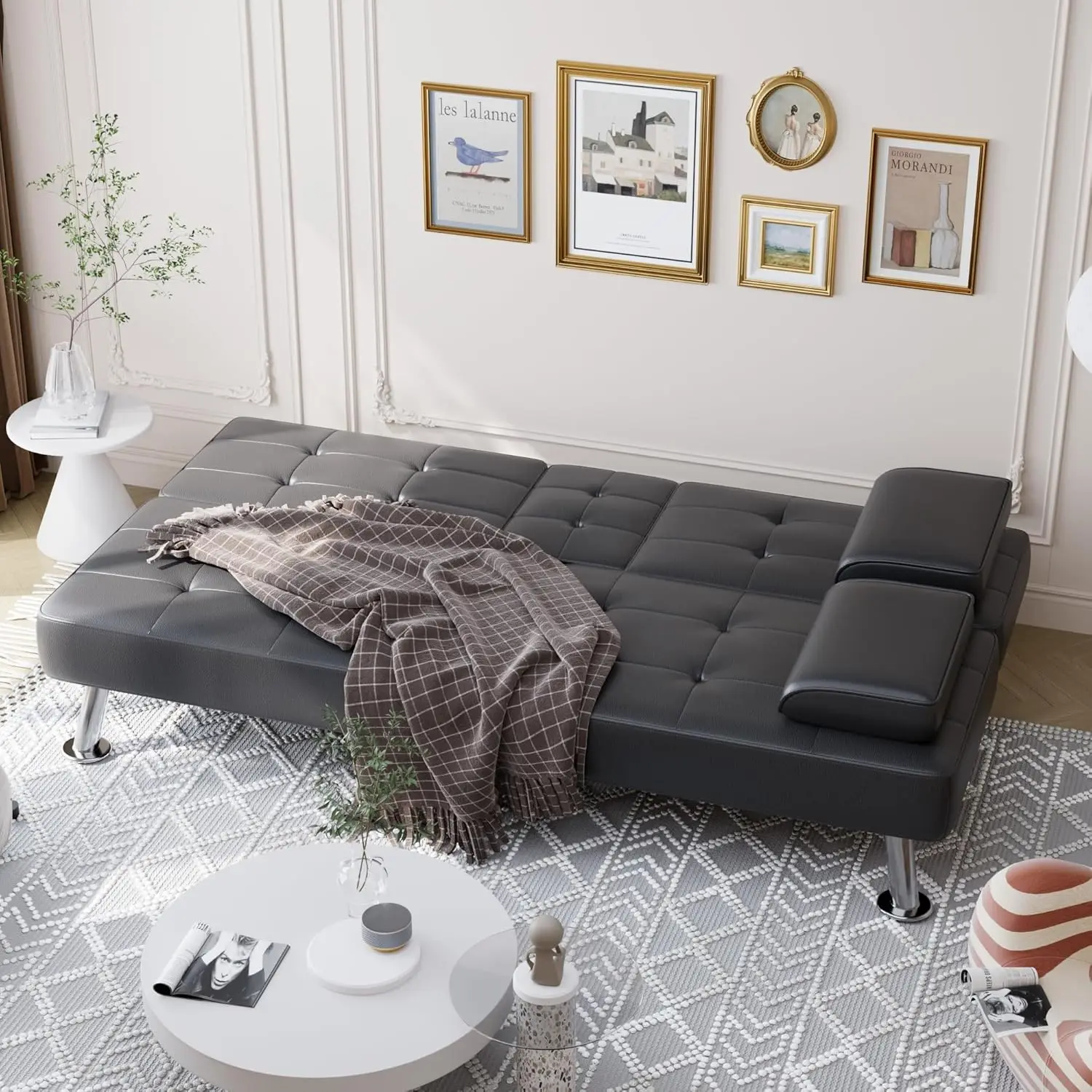 Convertible Folding Futon Sofa Bed Sleeper Couch 3