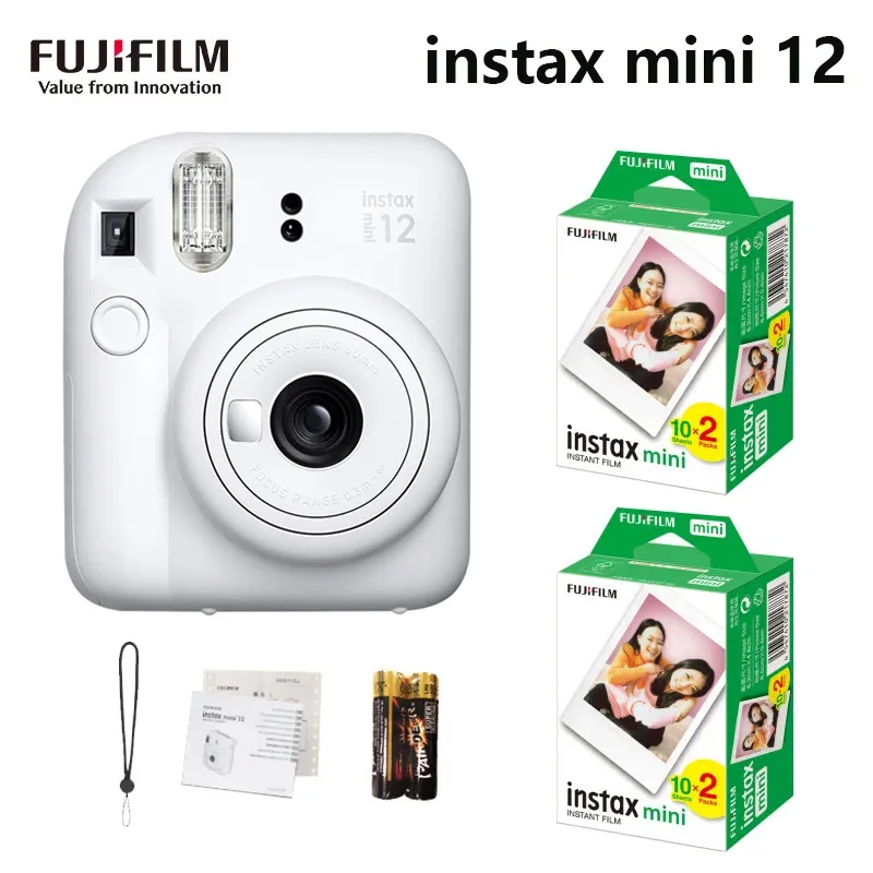 Genuine Fujifilm Instax Mini 12 Instant Camera With 20 Sheets Mini Film Paper Camera 12
