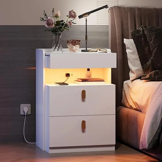 Nighstand with Charging Station, Night Stand 7