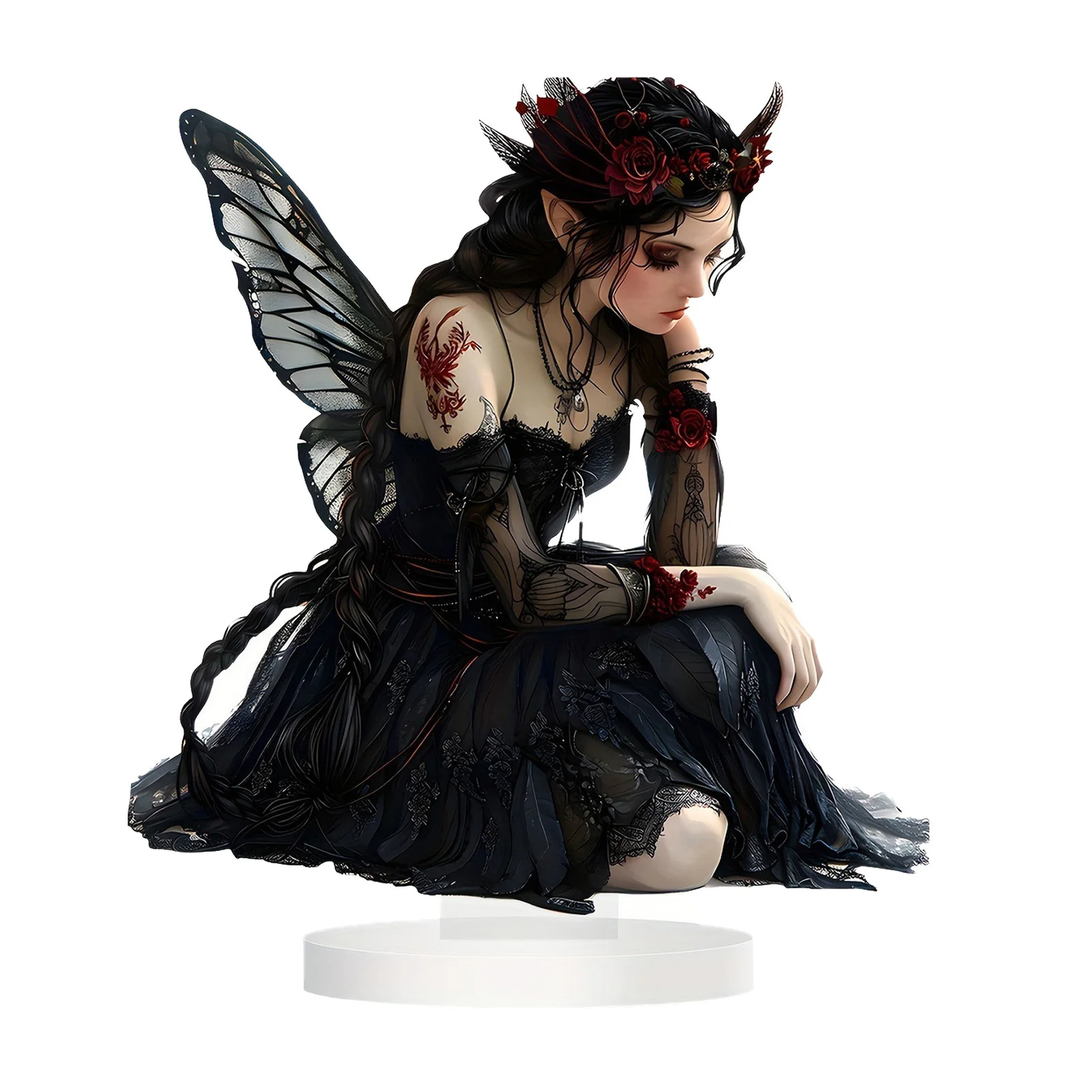 Decoration Cute Black Fairy Desk Decor 7