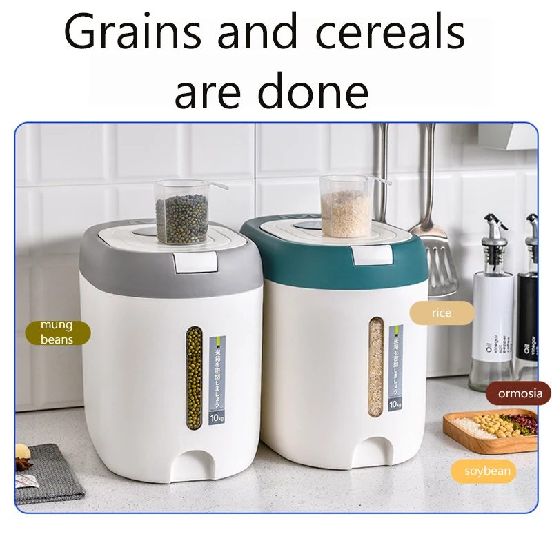 XIAOGUI 5KG/10KG Rice Dispenser Kitchen Organizer 2