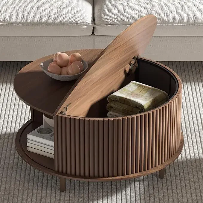 31.5 Round Fluted Coffee Table 7