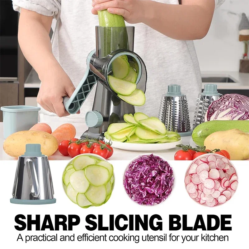 2025 3-in-1 Rotary Cheese Grater 5