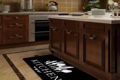 Soft Kitchen Carpet Soft Floor Mat Running Carpet Living Room Bedroom Carpet Kitchen Corridor Bathroom Washing Machine Carpet 7