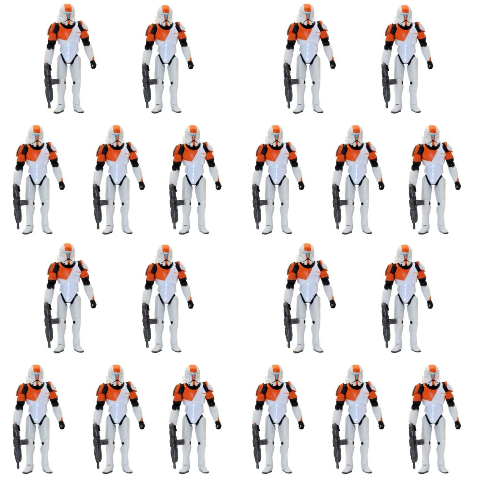 Lot SW Clone Wars Commando Boss 3.75 7