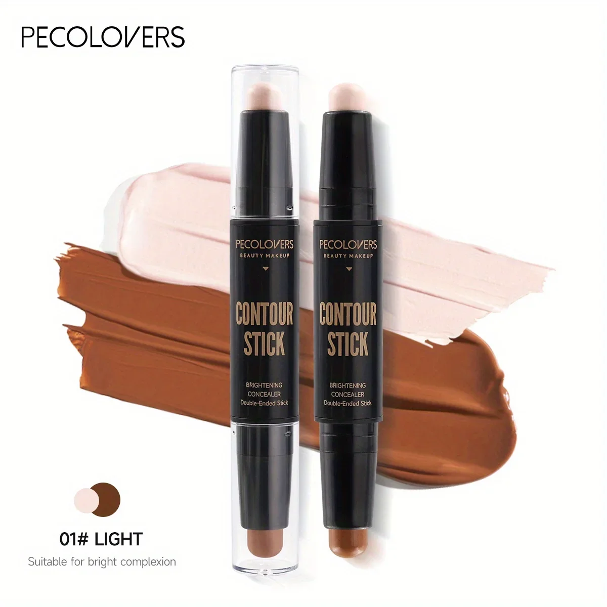 Double Head Highlight Pen Face Make Up Liquid Waterproof Contouring Foundation 9