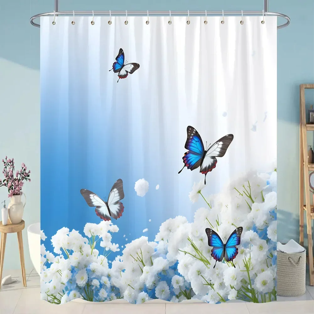 Beautiful Plant Flower Shower Curtain 3