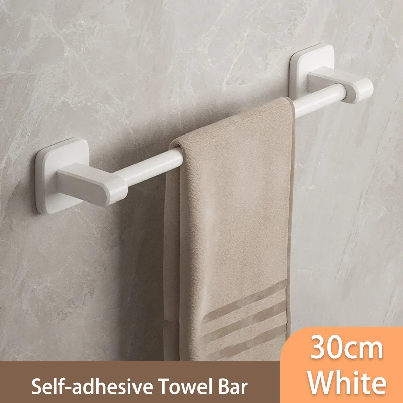 Self-Adhesive Bathroom Towel Rack Holder Rod 10
