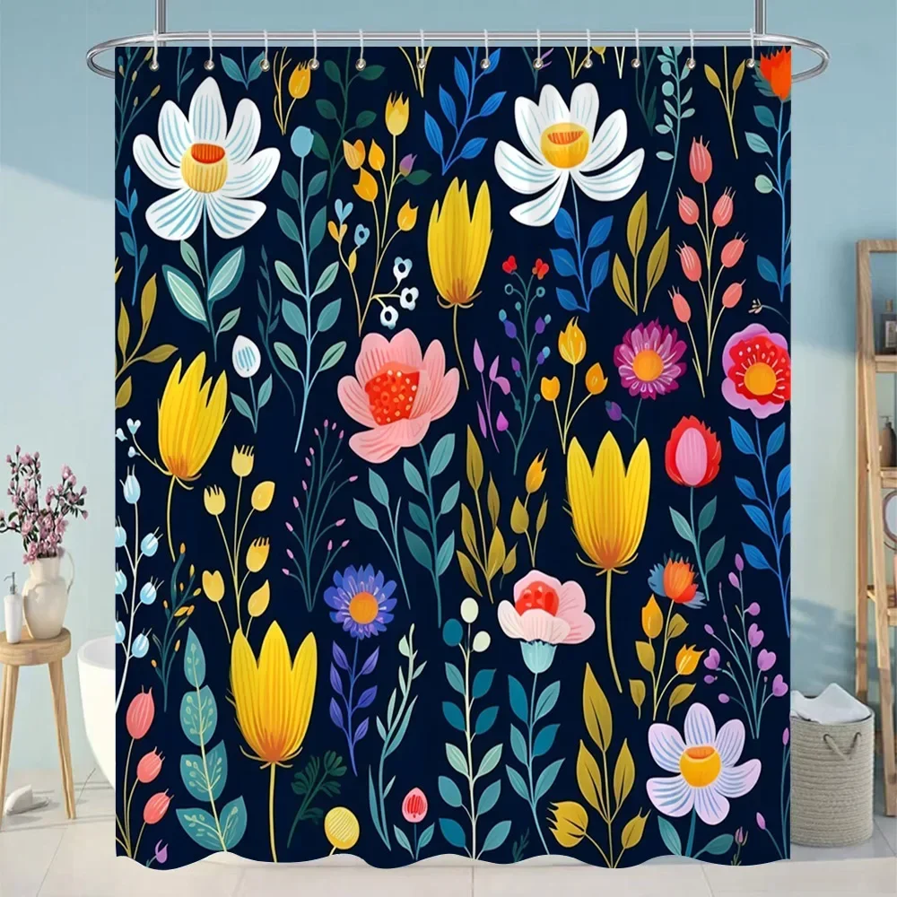 Beautiful Plant Flower Shower Curtain 19