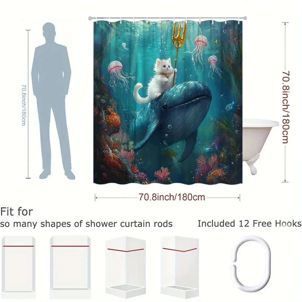 Fantasy Ocean Shower Curtain: 4