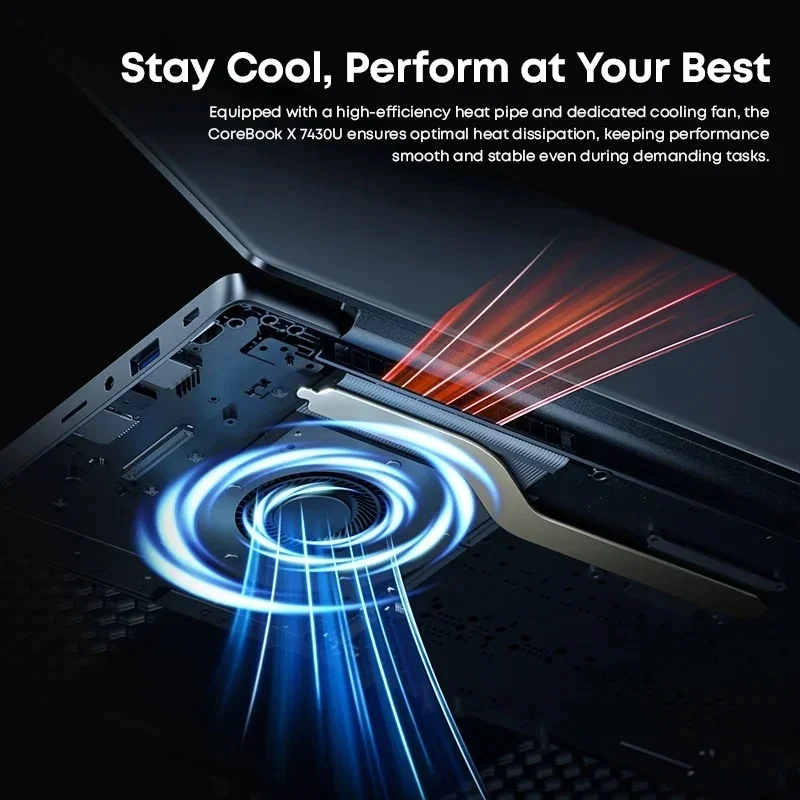 CHUWI CoreBook X Gaming Laptop AMD R5-7430U 16GB DDR4 RAM Hz Windows 11 5