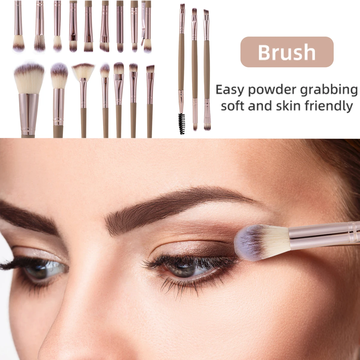 20/40pcs Makeup Brush And Sponge Set Professional Makeup Brush Set 3