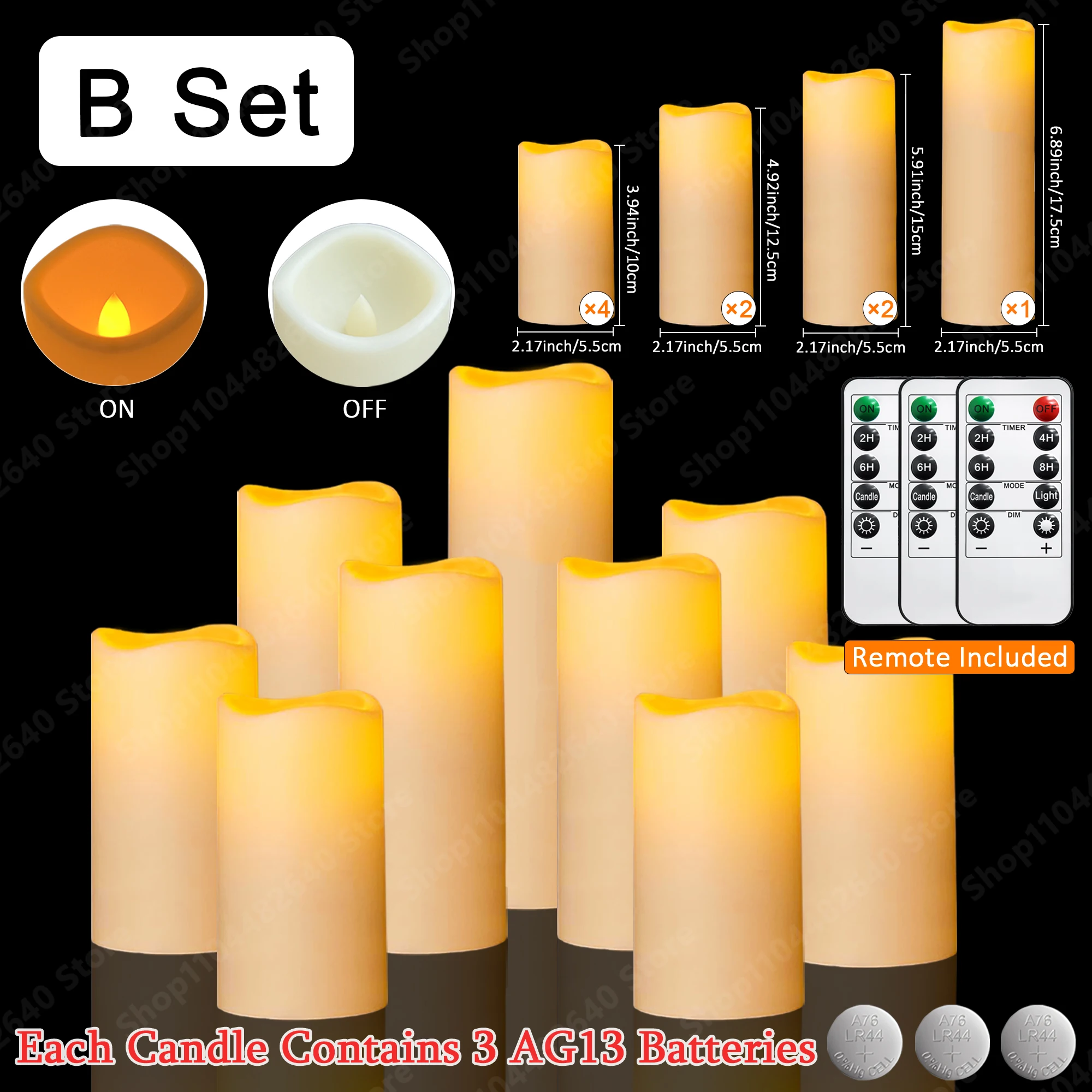 9-240Pcs Led Candles Flameless Candles 7