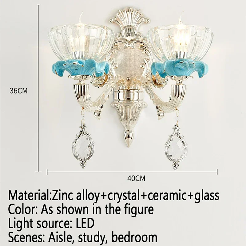 KERWIN European Crystal Wall Lamp 9
