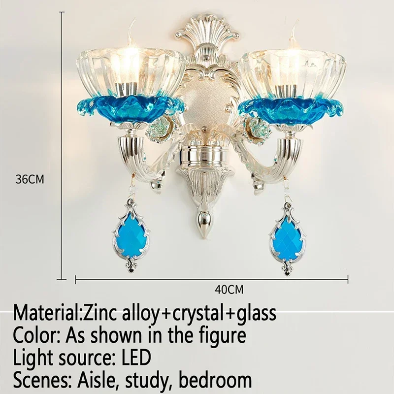 KERWIN European Crystal Wall Lamp 6
