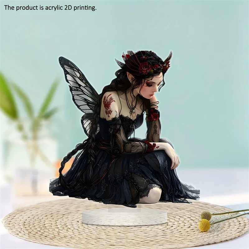 Decoration Cute Black Fairy Desk Decor 3