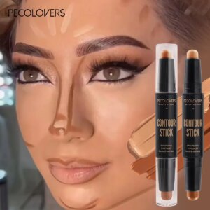 Double Head Highlight Pen Face Make Up Liquid Waterproof Contouring Foundation 1