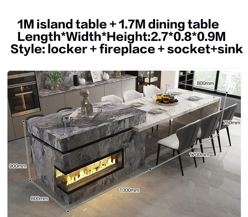 Custom Marble Kitchen Island 21