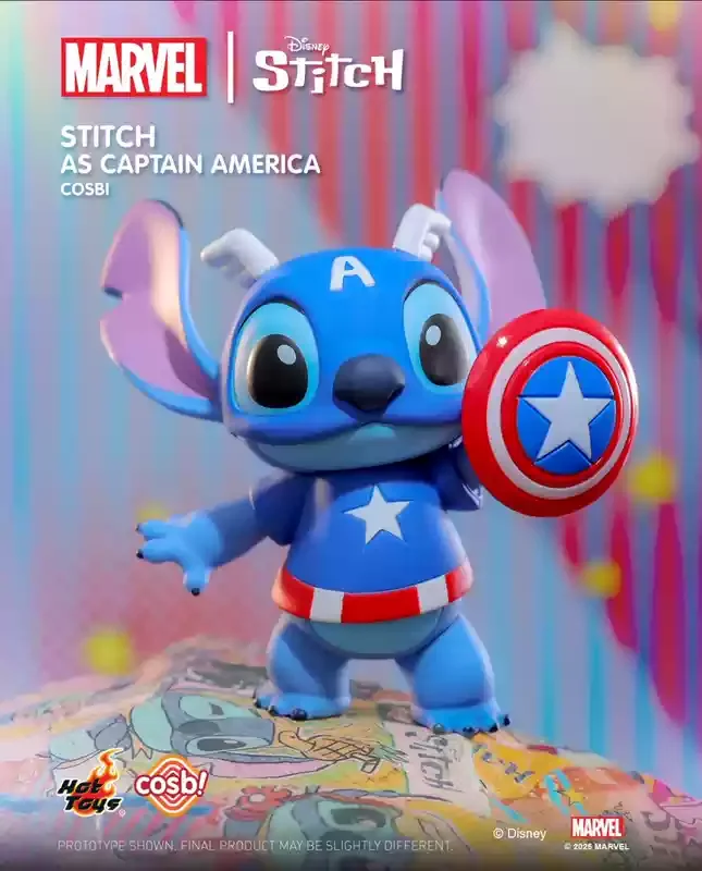 Original Blind Box Hottoys Marvel Stitch Cosbi Series Mystery Surprise Bot 10