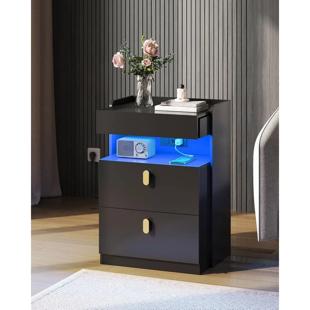 Nighstand with Charging Station, Night Stand 6