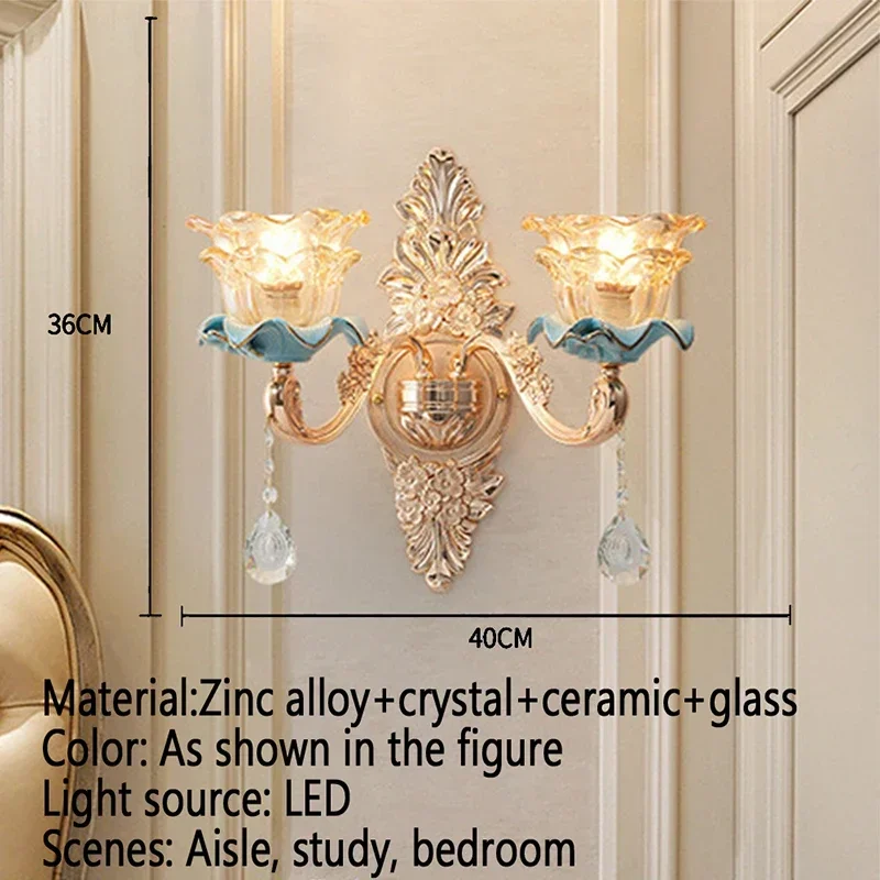 KERWIN European Crystal Wall Lamp 10