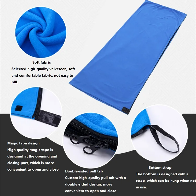 Sleeping Bag Liner Fleece Sleeping Bag Portable Ultra-light Polar Travel Sheets for Adults Camping Sleeping Bag SJDZ01 4