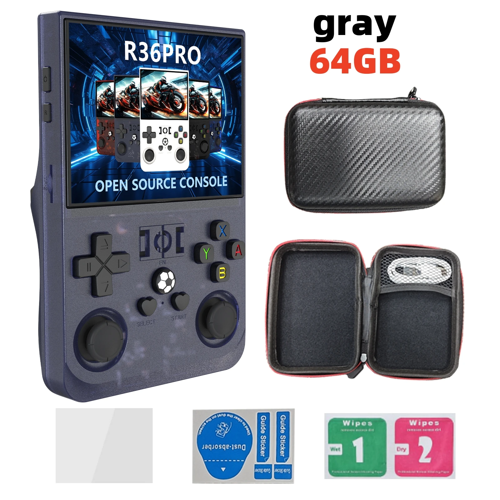 Open Source R36 PRO Retro Handheld Video Game Console Linux SystemGB Games 9