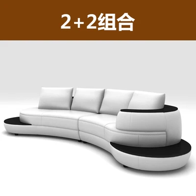 MANBAS Top Grain Genuine Leather Sofa 9