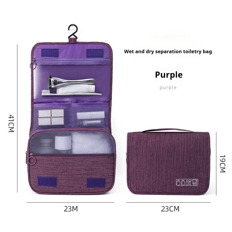 Foldable Toiletry Bag Organizer Hanging Storage Bathroom Makeup Cas 7