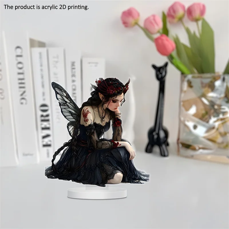 Decoration Cute Black Fairy Desk Decor 4