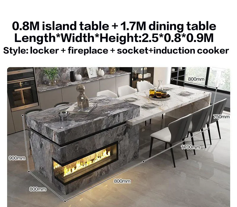 Custom Marble Kitchen Island 29