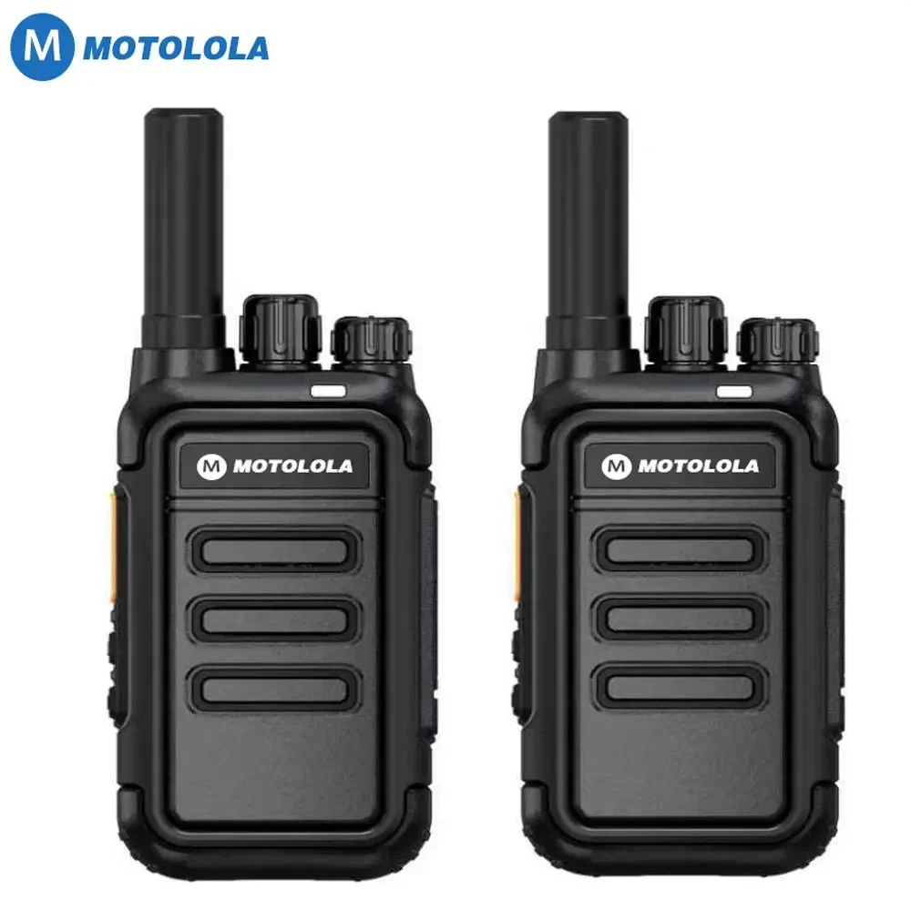 Motolola 2Pcs Mini Walkie Talkie Portable Two-Way Radio UHF Transceiver Set 9