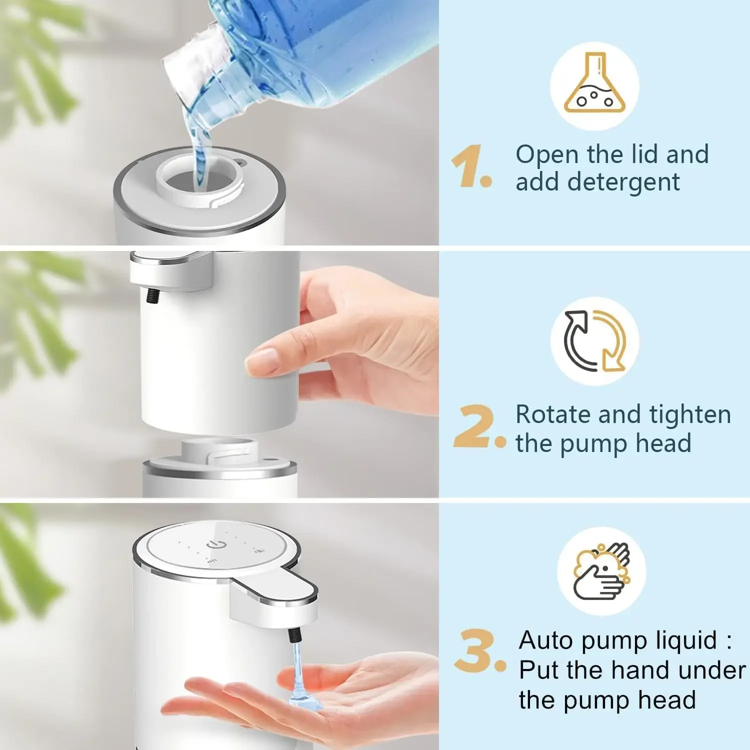 Automatic Liquid/Foma Soap Dispenser, 4