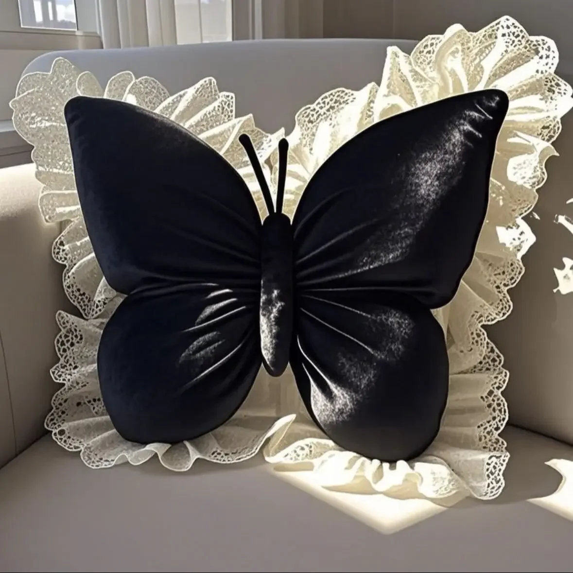 Cute Princess Butterfly Office Pillow Living Room Bow Bedroom Car Sofa Cushion 10