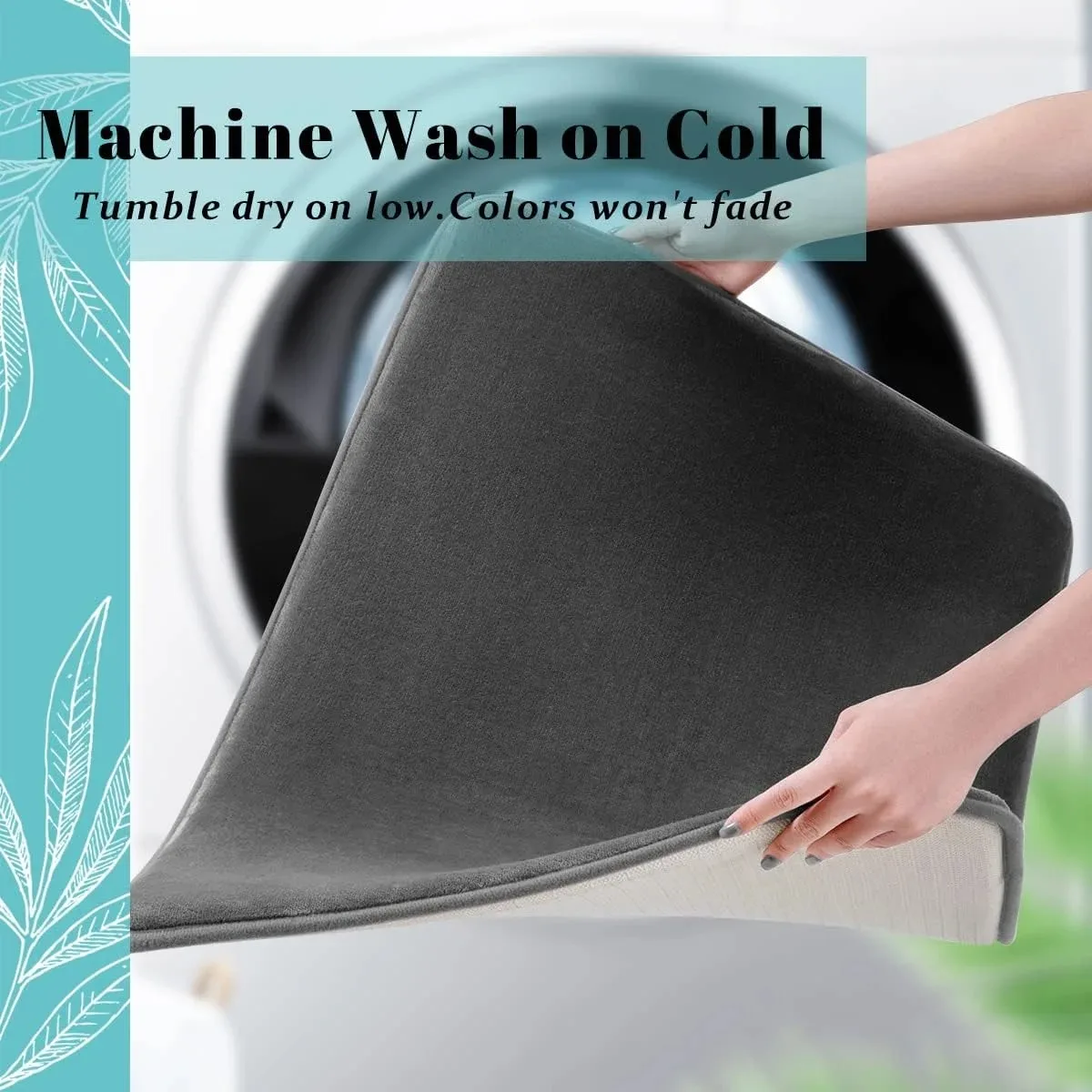 Absorbent Floor Mat Non Slip Bath Mat 5
