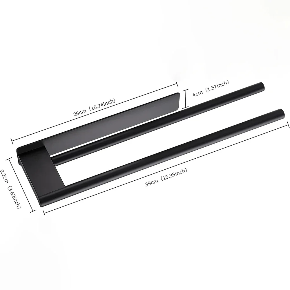 Stainless Steel Towel Bar Home Double-pole Set 5