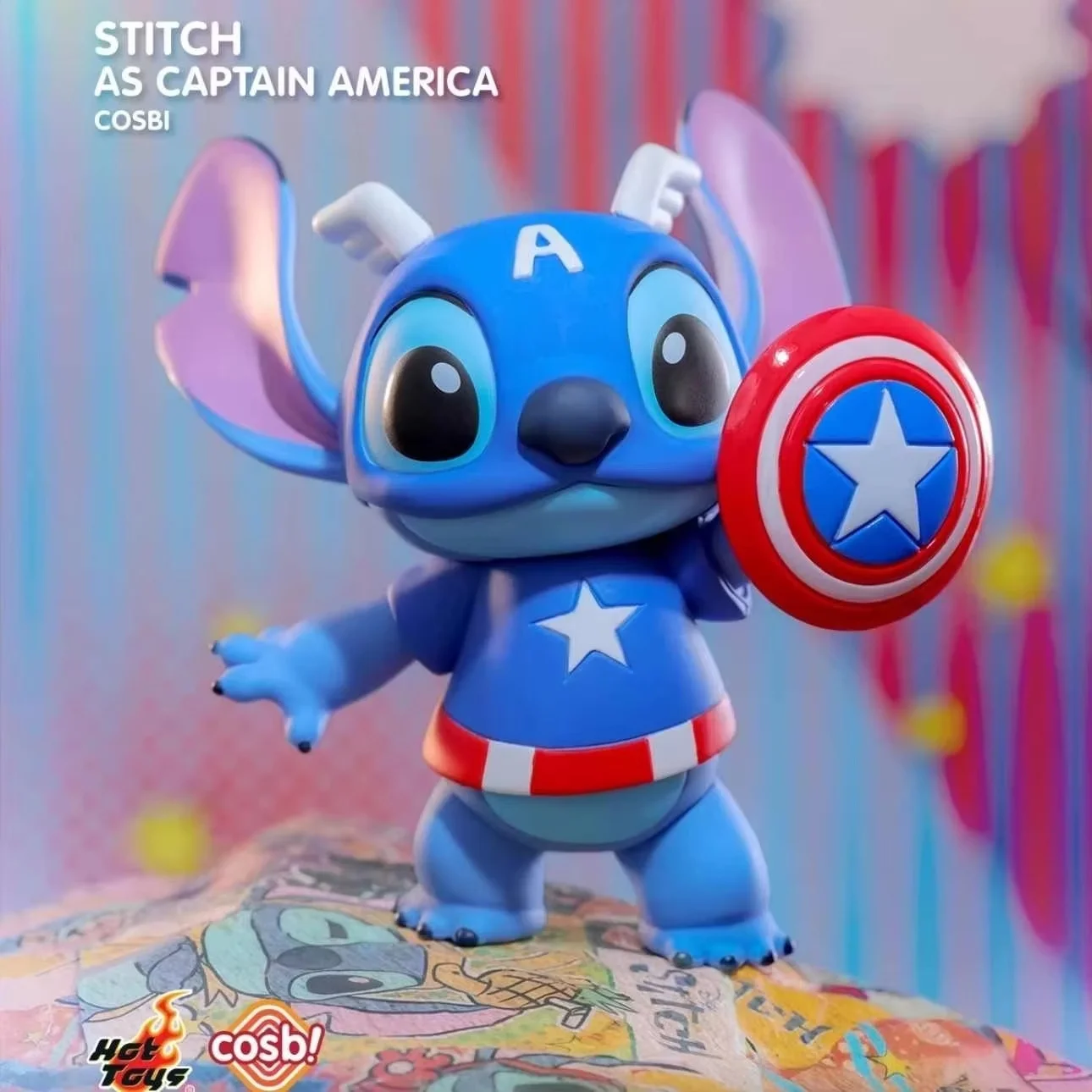 Original Blind Box Hottoys Marvel Stitch Cosbi Series Mystery Surprise Bot 1