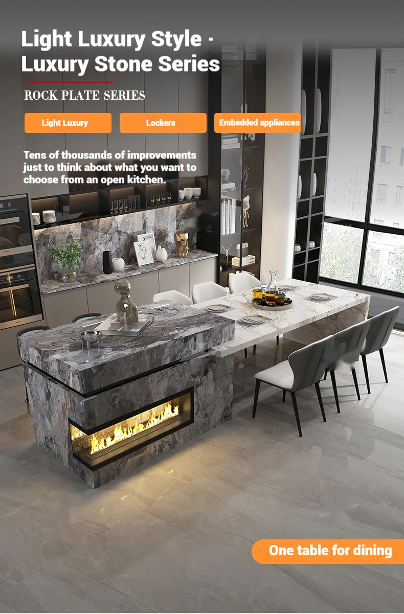 Custom Marble Kitchen Island 5