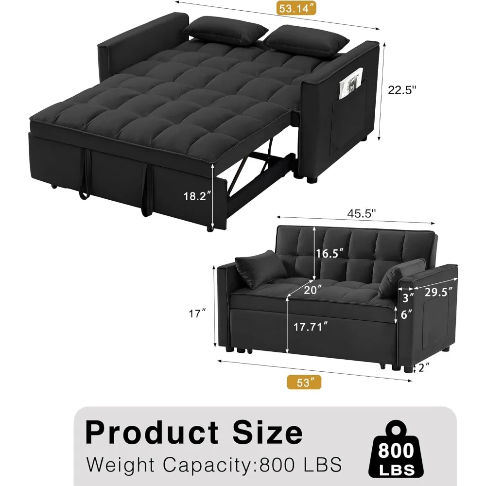 3 in 1 Convertible Sleeper Sofa Bed 2