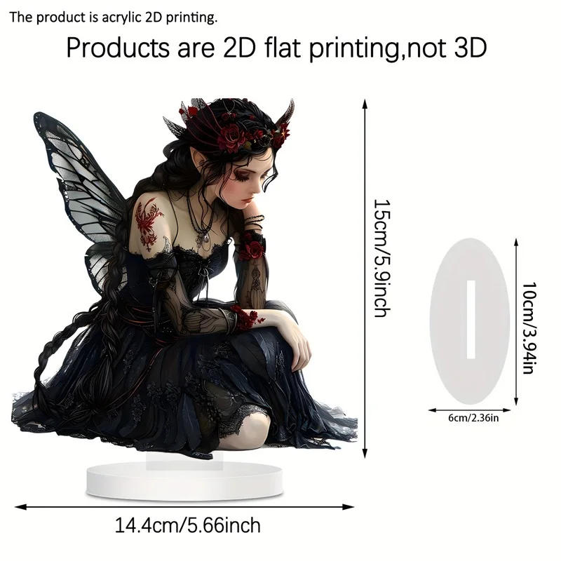 Decoration Cute Black Fairy Desk Decor 2