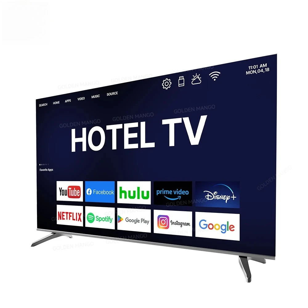 OEM 43/55/65/70 Inch Android Smart TV - 4K UHD FHD Google TV for Hotel Commercial Use, WiFi & HDMI 2