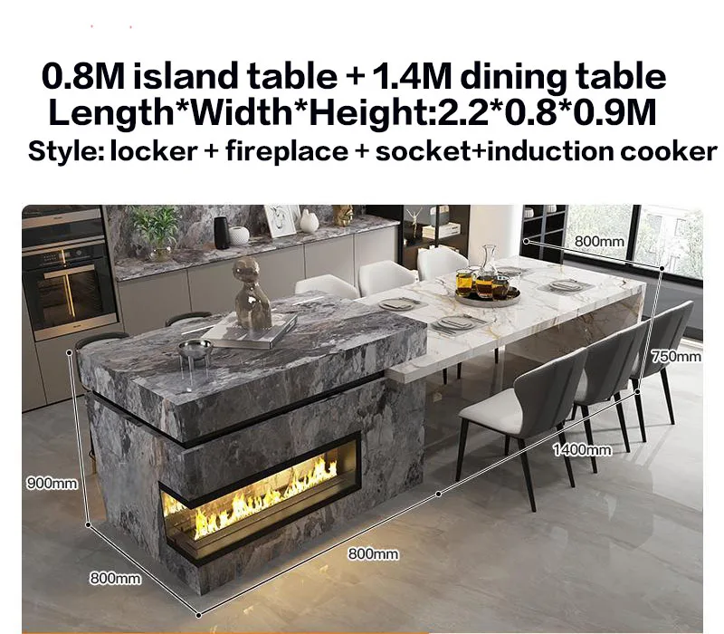 Custom Marble Kitchen Island 25