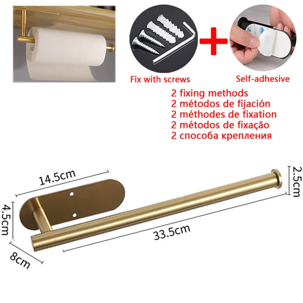 Adhesive Toilet Paper Holder Ktowel rack, bathroom holder 12