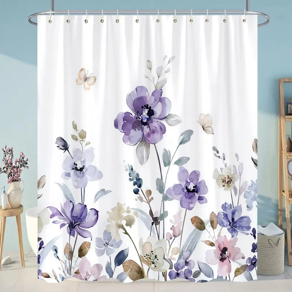 Beautiful Plant Flower Shower Curtain 12