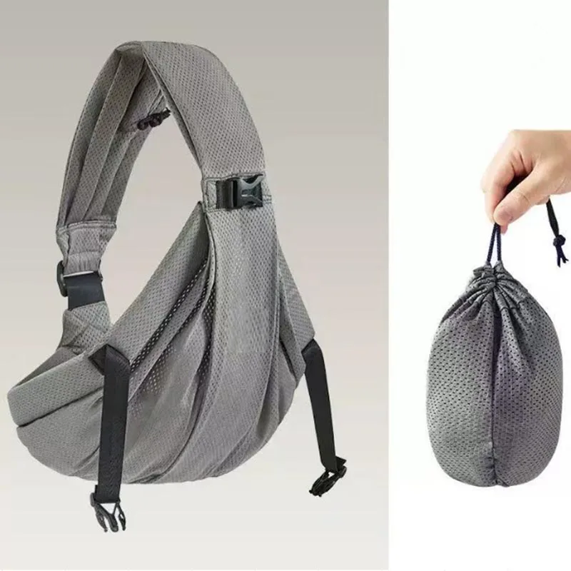 New Portable Baby Sling Front-carrying Portable Newborn Mini Sling, Single-shoulder Baby Breathable Carrier 5