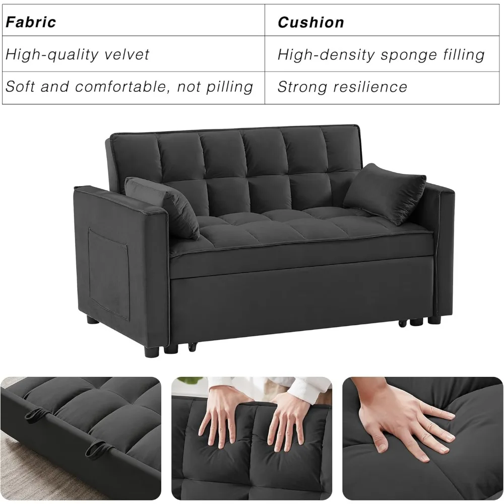 3 in 1 Convertible Sleeper Sofa Bed 5