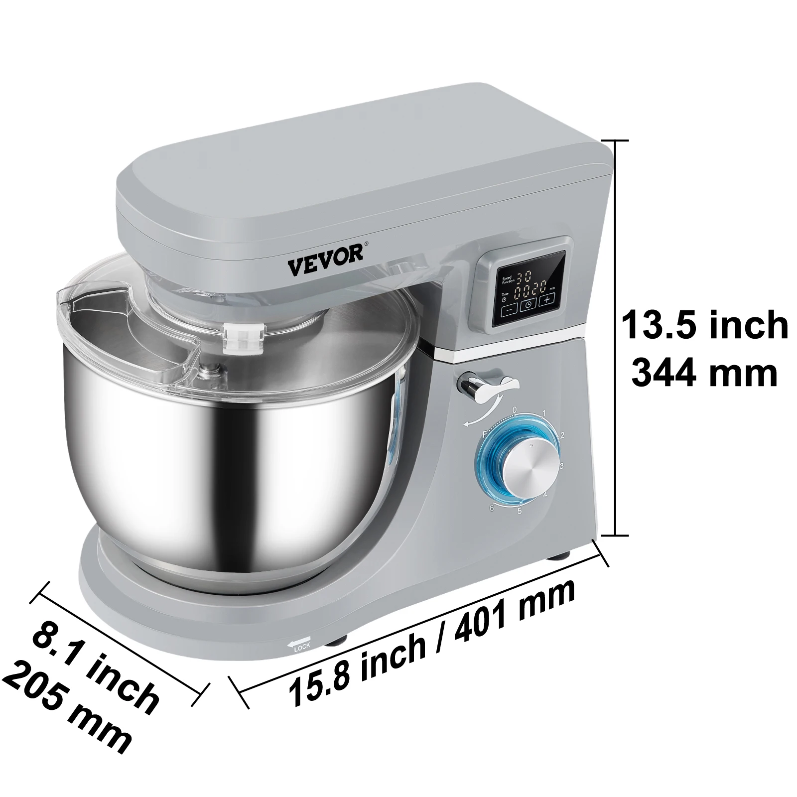 SucceBuy 5.5/7LElectric Stand Mixer with 6Speeds 9