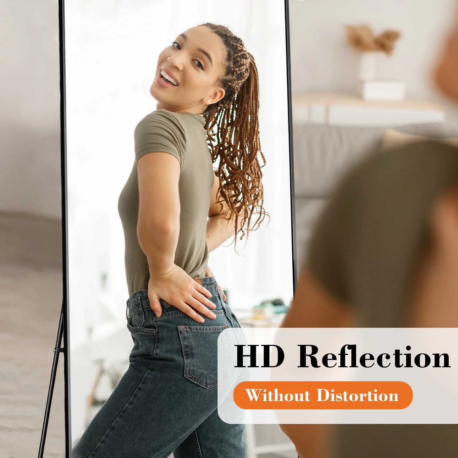 JHK 64" x21" Full Body Wall Mirror 4