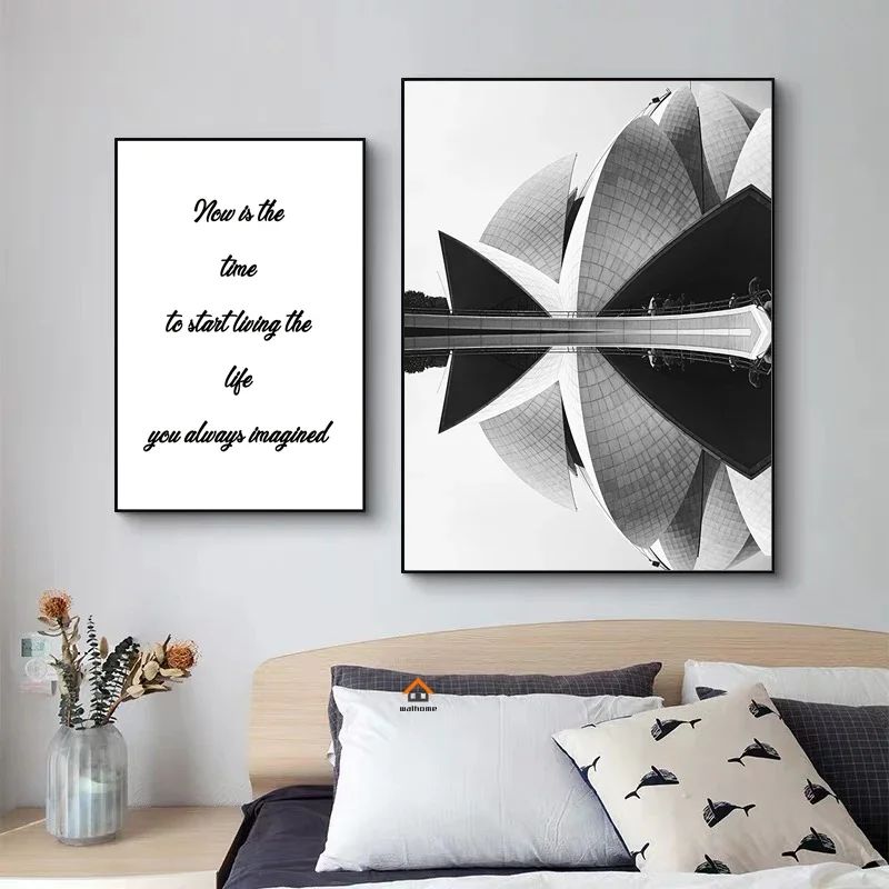 Modern New York London Paris Sydney City Landmark Landscape Poster Canvas Painting Wall Art 5